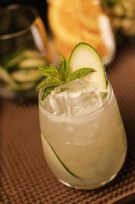 Cucumber and lemon cooler.