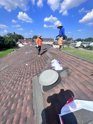 roof coating process