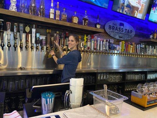 Brass Tap bartender