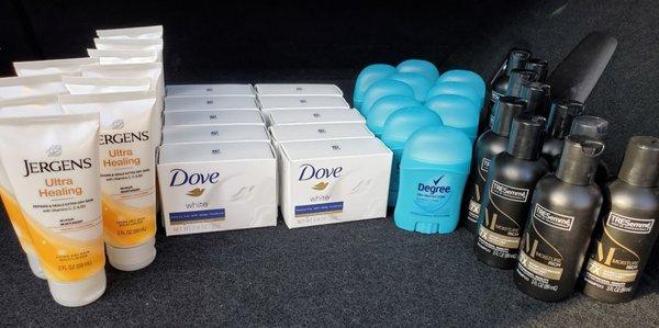 Toiletries for the Shelter