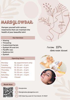 Marsglowbar flyer