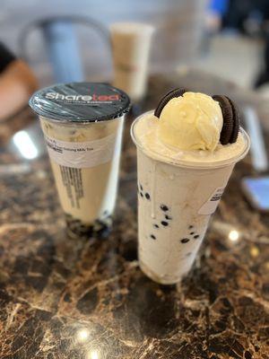 Oreo iced blended with pearl