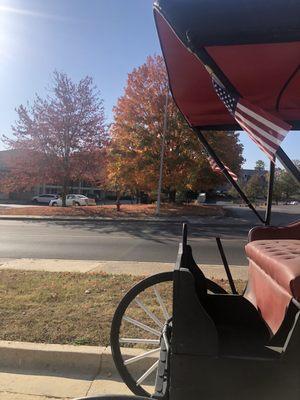 Front porch of hotel October 2024