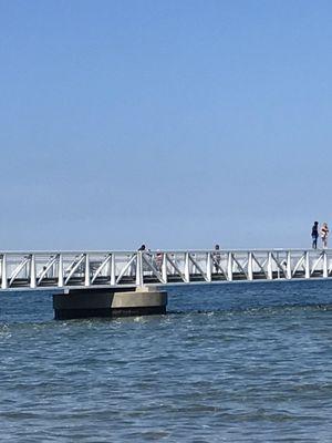 Don't be like these kids. Don't jump off the pier!! My fathers cousin is paralyzed from doing this as a young child.