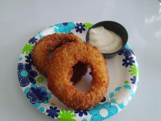 Onion rings 5 for $3.