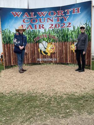 Barbara and Marianne at the fair