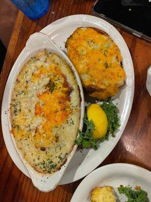 Crabmeat Au Gratin with Baked Potato