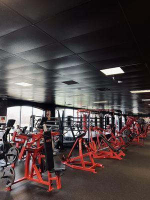 Boxing ring, machines, and cardio section