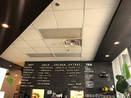 Menu board