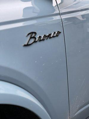 Ford bronco script logo