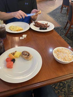 Some breakfast plates from the buffet