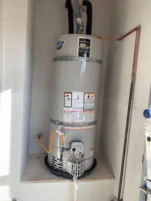 40 gallons water heater installation