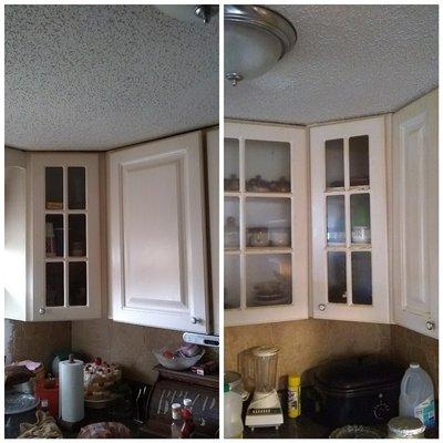 Install kitchen cabinets