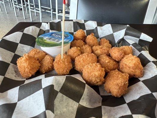 Cheese curds appetizer