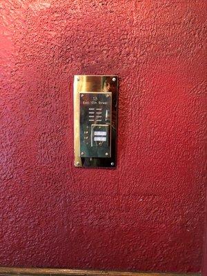 Brass intercom panel