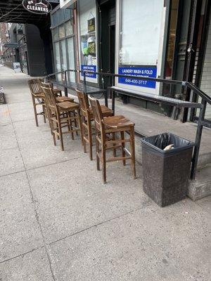 Outside seating