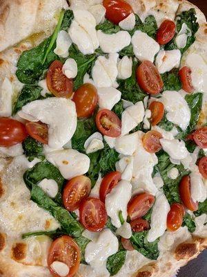 Red, White, Green pizza