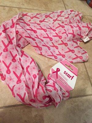 Items for breast cancer awareness month at Dollar Tree