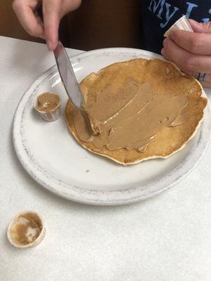 Cake (pancake) with extra peanut butter