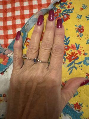 Completed nails by Phu at Nail art