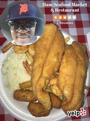 Catfish and shrimp..$13.09