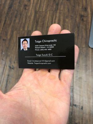 Taiga' business card