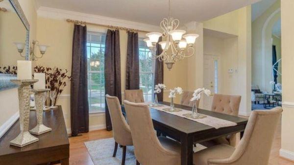 Staged dining room located in Bowie, MD