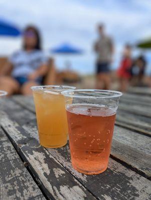 Raspberry Cider and an Arnold Palmer