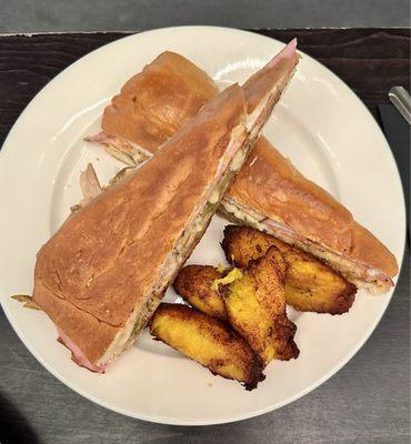 Cuban Sandwich and Plantains