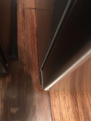 Water leak from fridge