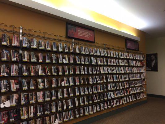 This is just half the Adult DVDs. Adult and kids both have their own huge DVD sections.