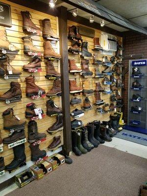 Large selection of brand name footwear. We stock Keen, Danner, Chippewa, Carhartt, Thorogood, Rocky,  Georgia, Carolina