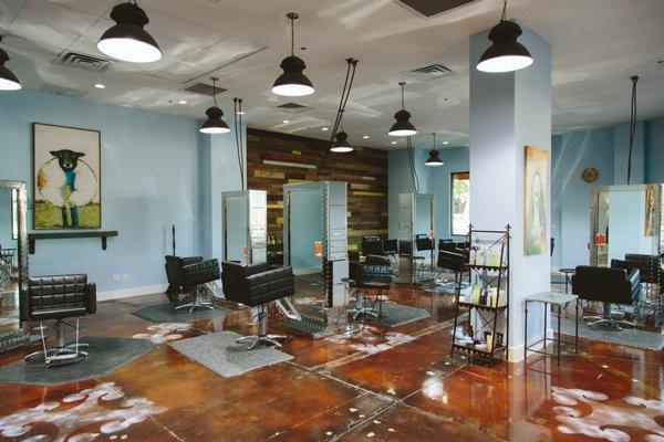 New expanded salon area