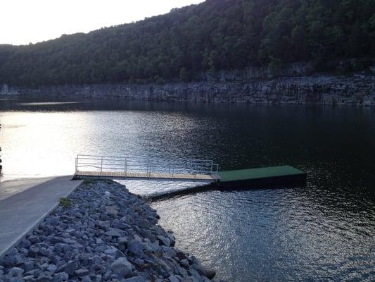 The new boat dock - it rocks.