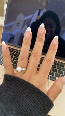 wedding nails! classic french