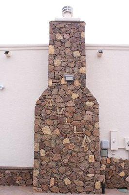 Red Rock covered Chimney