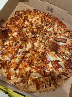 Buffalo chicken pizza