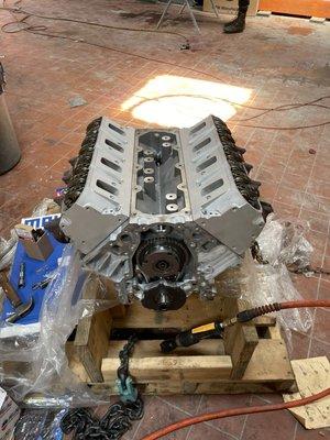 Rebuilt engine left as new