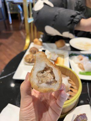 Deep fried pork dumpling