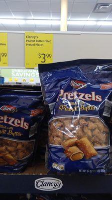 Pretzels peanut 24oz @ 3,99, more expensive than 16oz @ 1,99 at TJ