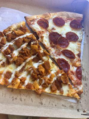 Chicken Bacon Ranch (left) and Pepperoni (right)