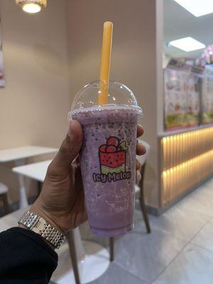 Enjoyed my ube smoothie.