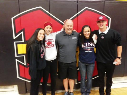 Four Compete athletes from Mission Viejo signed letters of intent to play college sports.