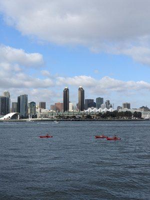 Beautiful view of the bay and skyline