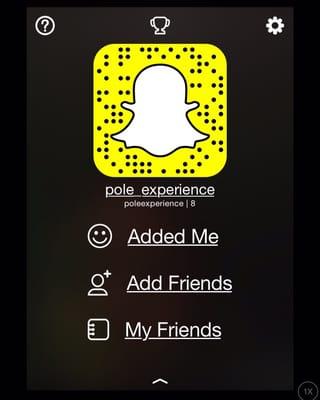 Follow Us on SNAPCHAT! @pole_experience