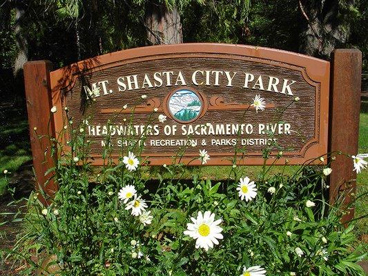 Mt Shasta City Park, location of The Best of Mt Shasta Conference & Festival