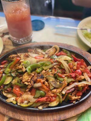 Chicken fajitas