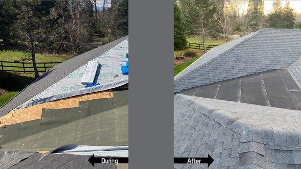 Our work is done right! Call us for a free roof estimate.