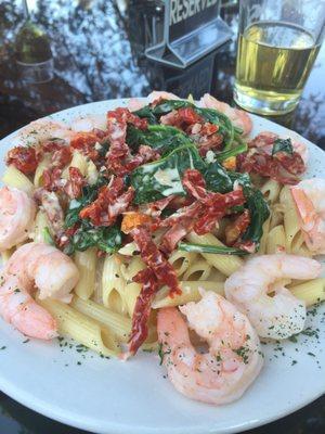 Tuscan Shrimp over Penne