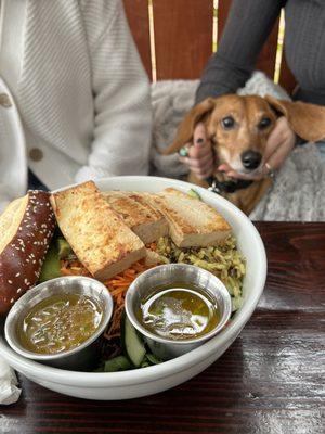 Tofu salad featuring Georgie